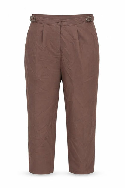 Womens UK Size 18 Damart Regular Fit  Brown Trousers