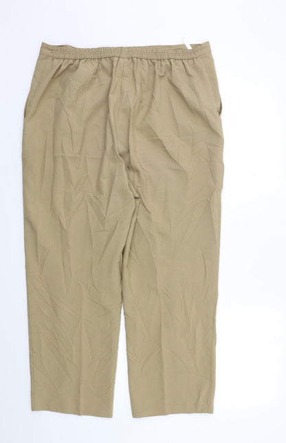 Womens UK Size 20 EWM Regular Fit  Beige Trousers