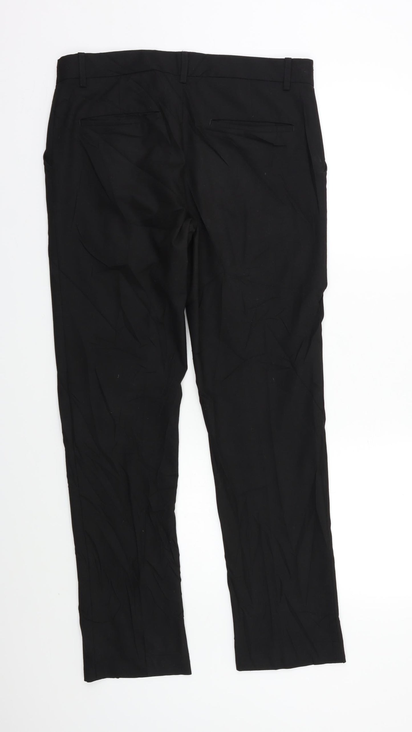 M&S Womens Black   Dress Pants Trousers Size 10 L30 in