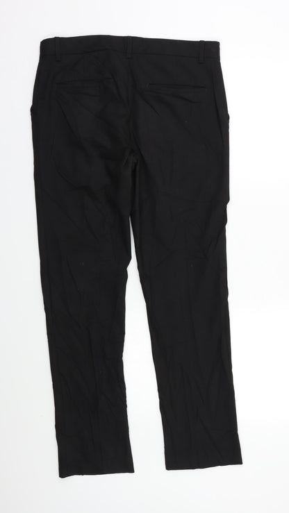 M&S Womens Black   Dress Pants Trousers Size 10 L30 in