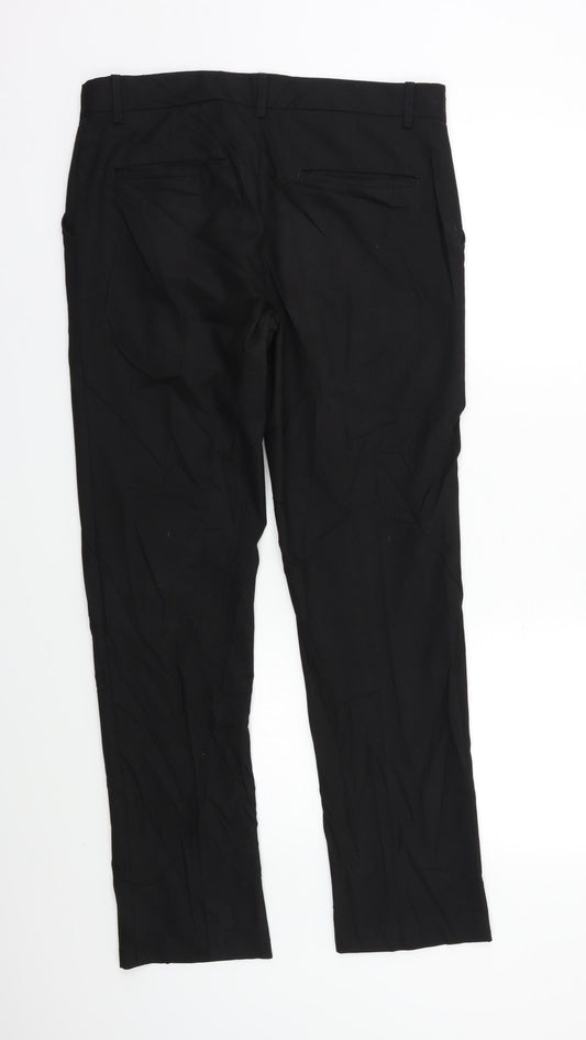 M&S Womens Black   Dress Pants Trousers Size 10 L30 in