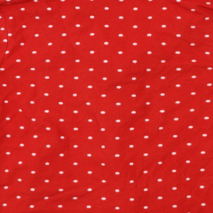 Carole Hochman Womens Red Polka Dot  Top Pyjama Top Size M