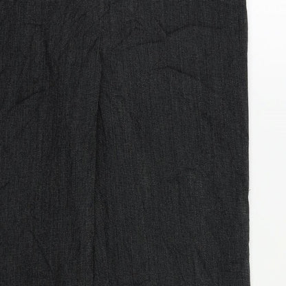 Womens UK Size 10 Wallis Regular Fit Dress Pants Grey Trousers