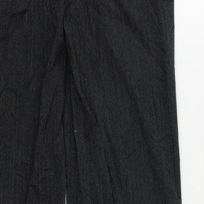 Womens UK Size 10 Wallis Regular Fit Dress Pants Grey Trousers