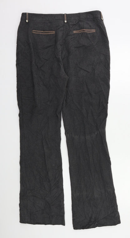 Womens UK Size 12 Per Una Regular Fit  Grey Trousers