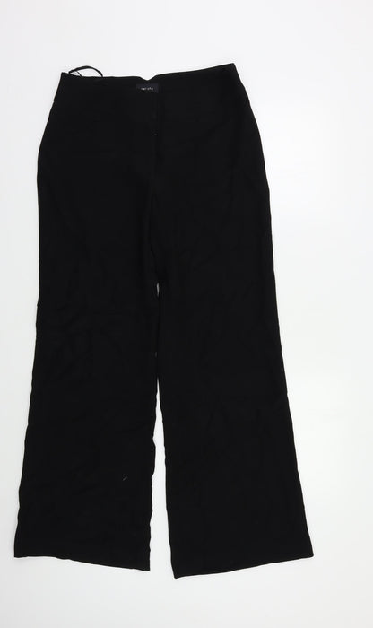 Womens UK Size 10 Per Una Regular Fit Dress Pants Black Trousers