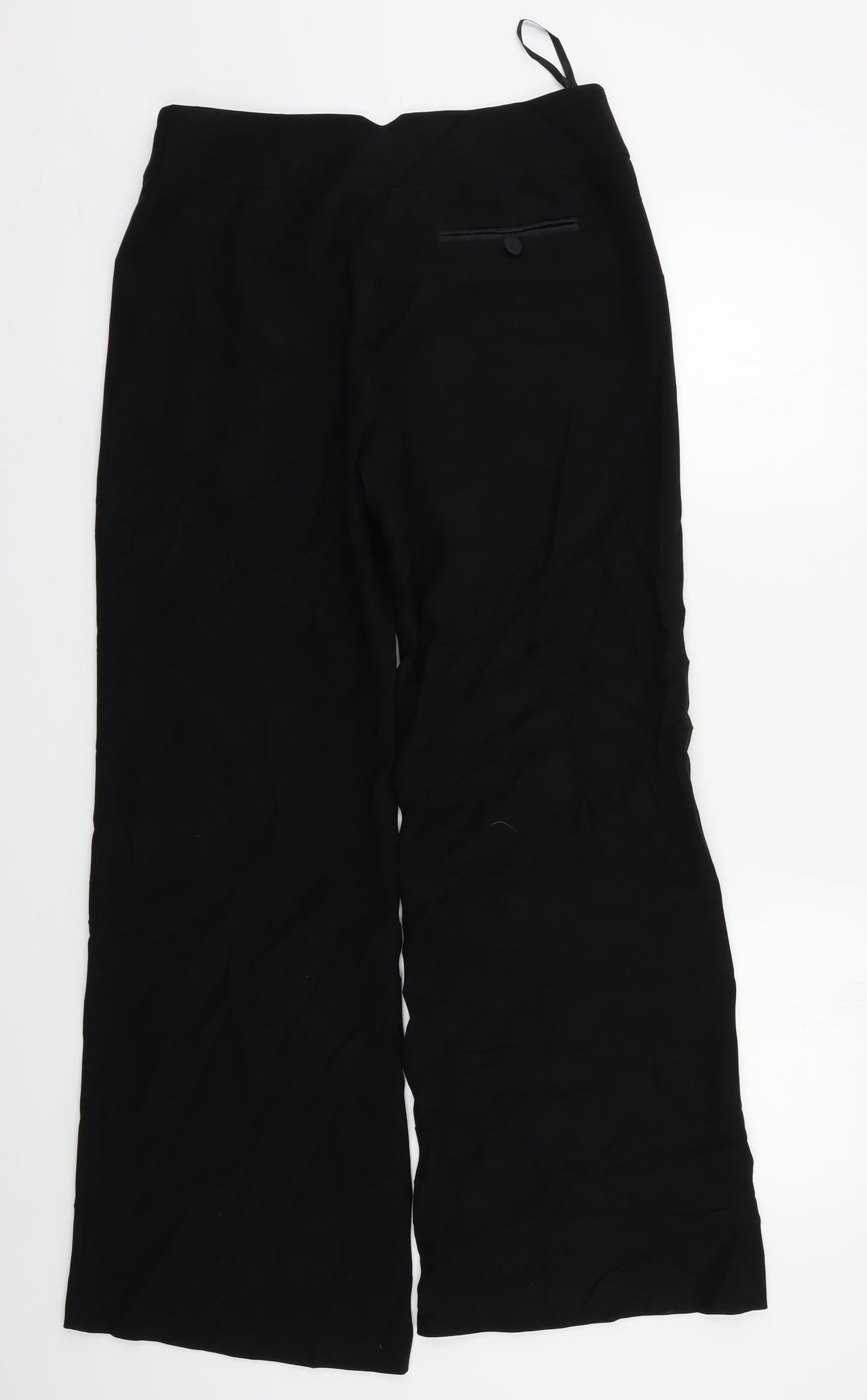 Womens UK Size 10 Per Una Regular Fit Dress Pants Black Trousers
