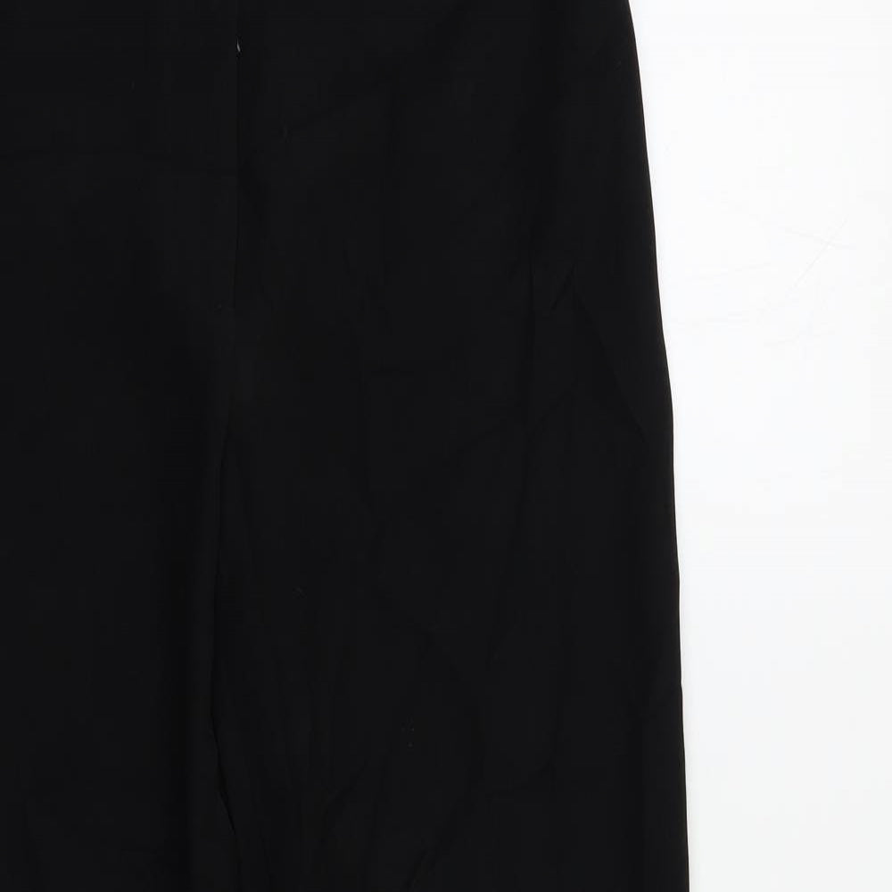 Womens UK Size 10 Per Una Regular Fit Dress Pants Black Trousers