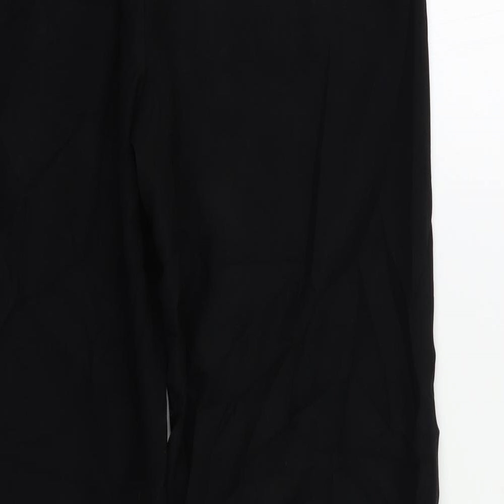 Womens UK Size 10 Per Una Regular Fit Dress Pants Black Trousers