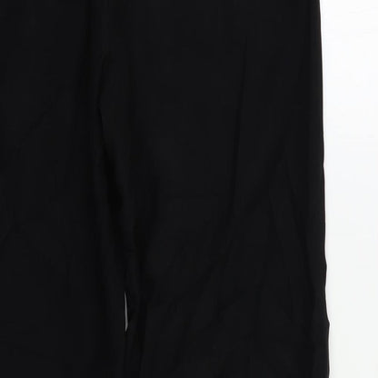 Womens UK Size 10 Per Una Regular Fit Dress Pants Black Trousers