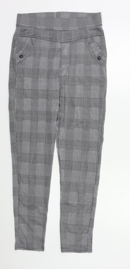 Womens UK Size S Preworn Regular Fit  Grey Trousers