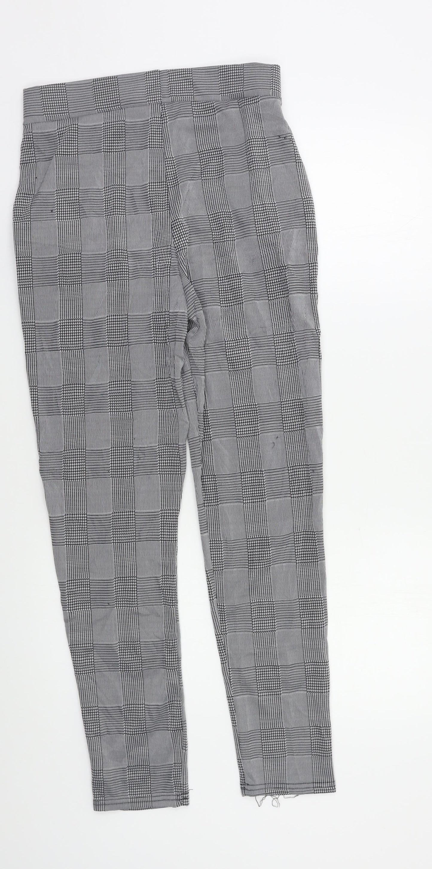 Womens UK Size S Preworn Regular Fit  Grey Trousers