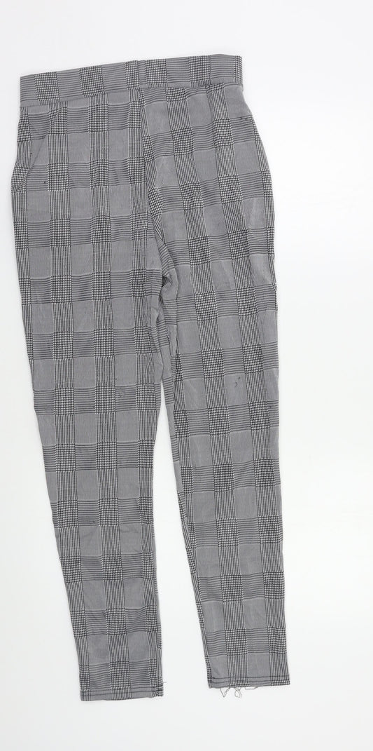 Womens UK Size S Preworn Regular Fit  Grey Trousers