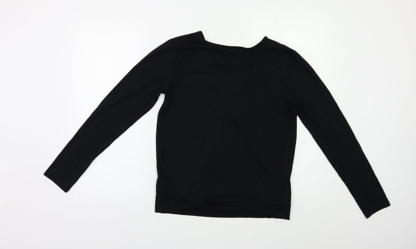 Womens UK Size S Gap Black Basic Blouse