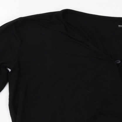 Womens UK Size S Gap Black Basic Blouse