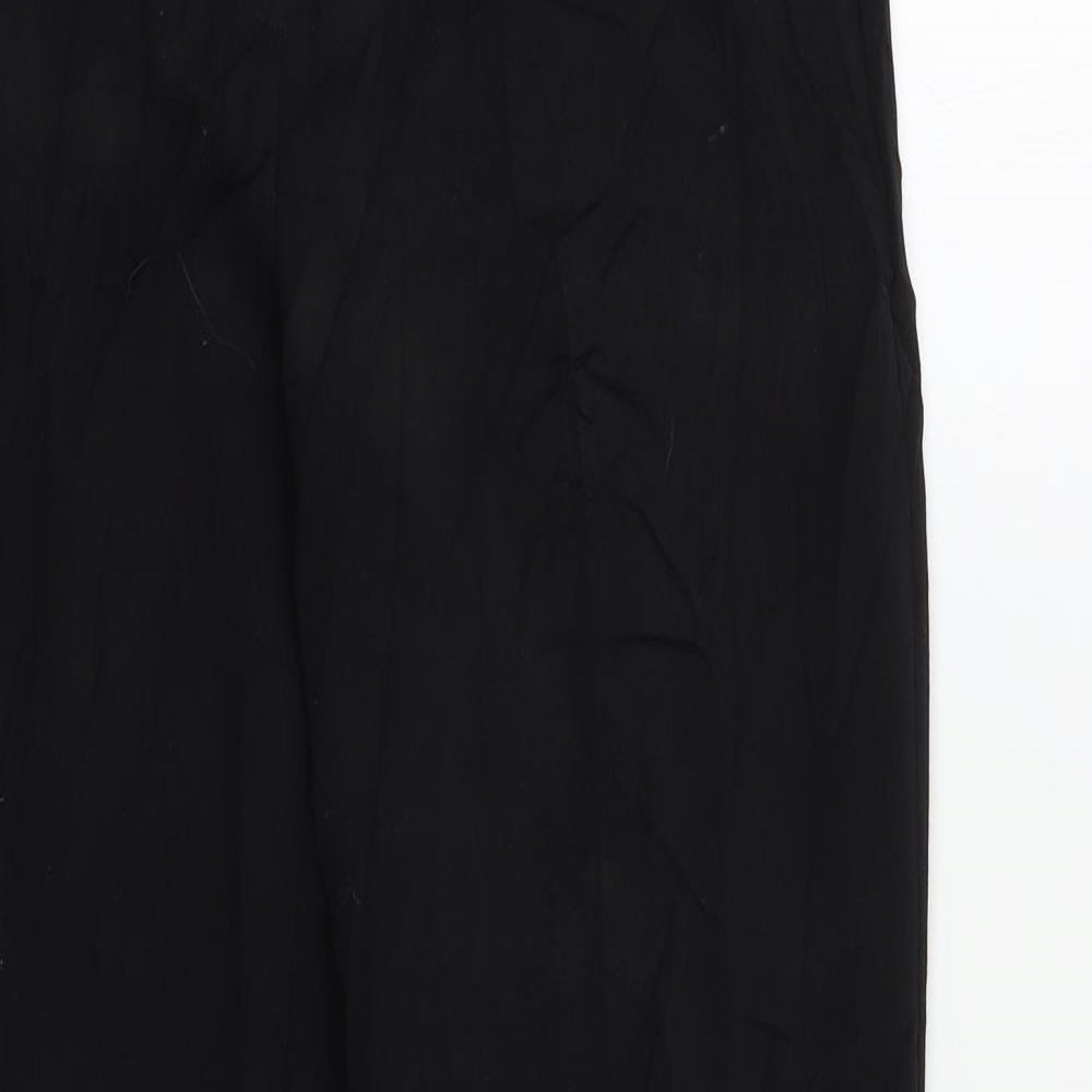 Womens UK Size 12 M&S Regular Fit  Black Trousers
