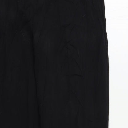 Womens UK Size 12 M&S Regular Fit  Black Trousers