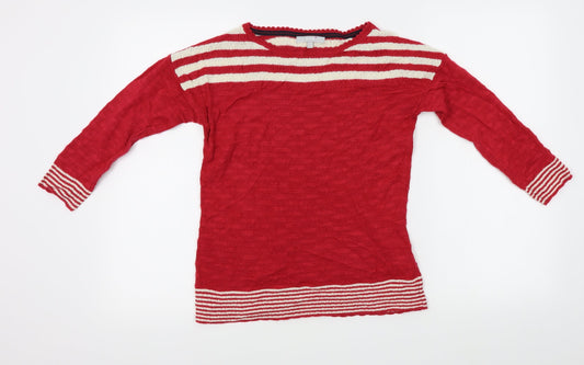 Womens UK Size 10 M&S Red Pullover Jumper