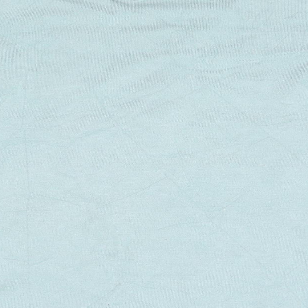Womens UK Size S Preworn Blue Basic T-Shirt