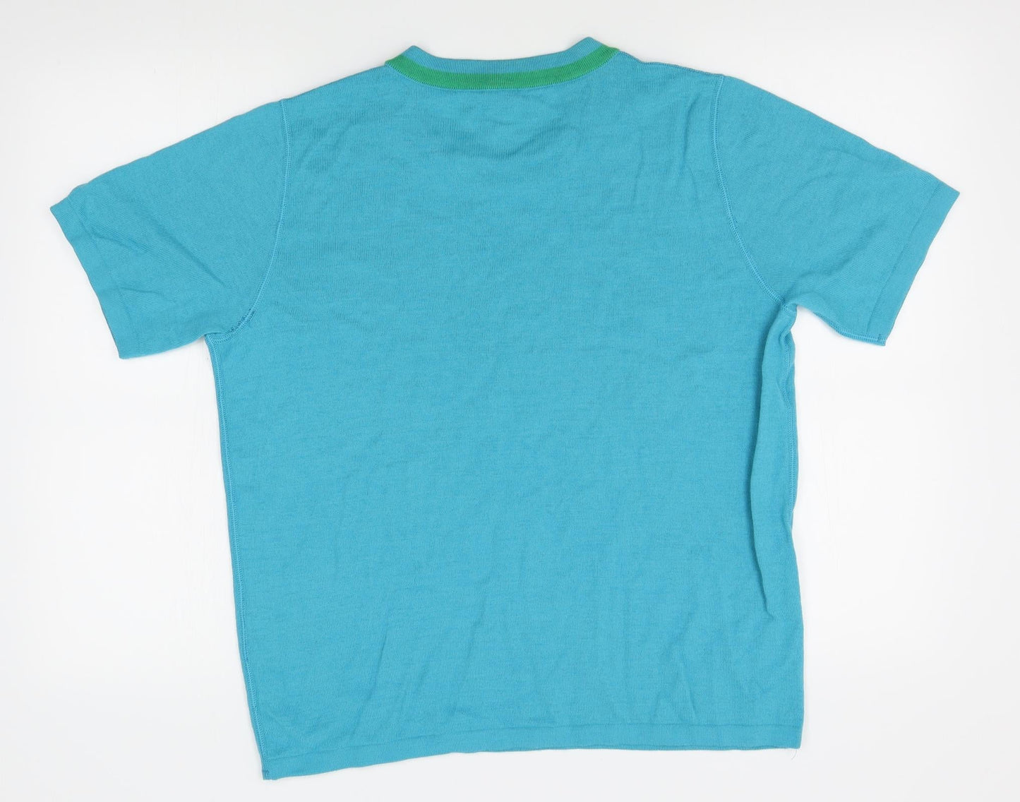 Womens UK Size 18 LUCIA Blue Basic T-Shirt