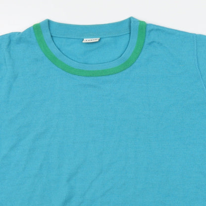 Womens UK Size 18 LUCIA Blue Basic T-Shirt