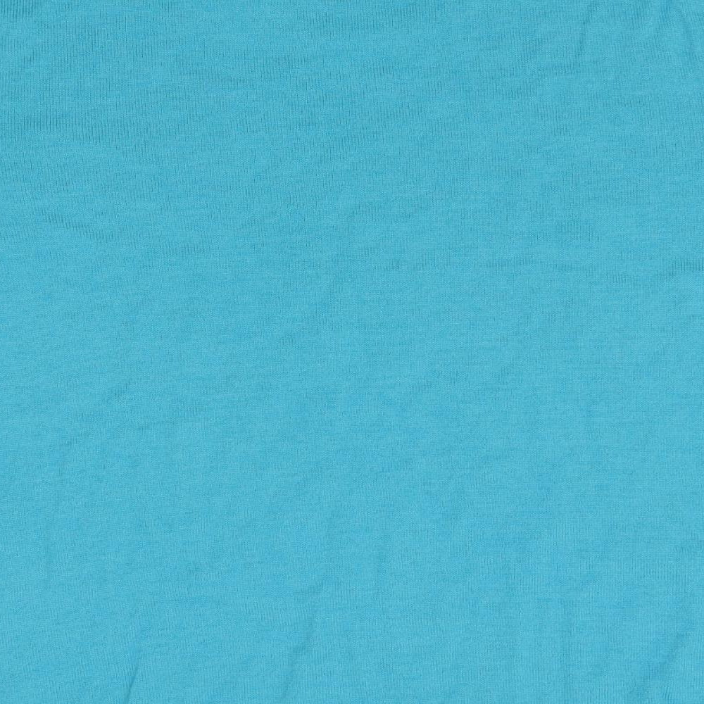 Womens UK Size 18 LUCIA Blue Basic T-Shirt