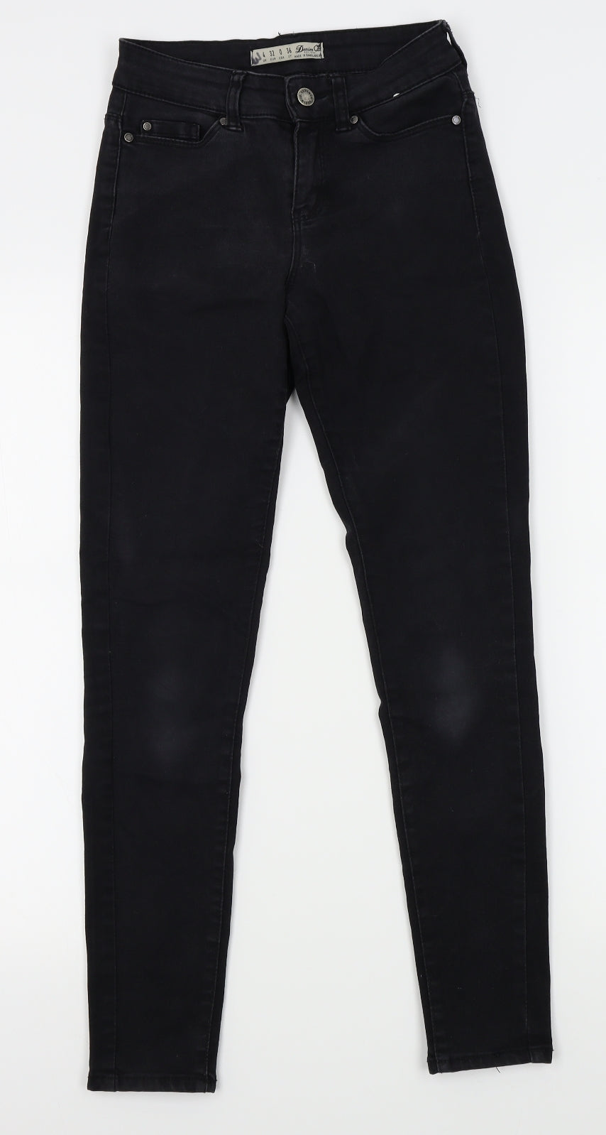 denim co Womens Black   Straight Jeans Size 4 L26 in