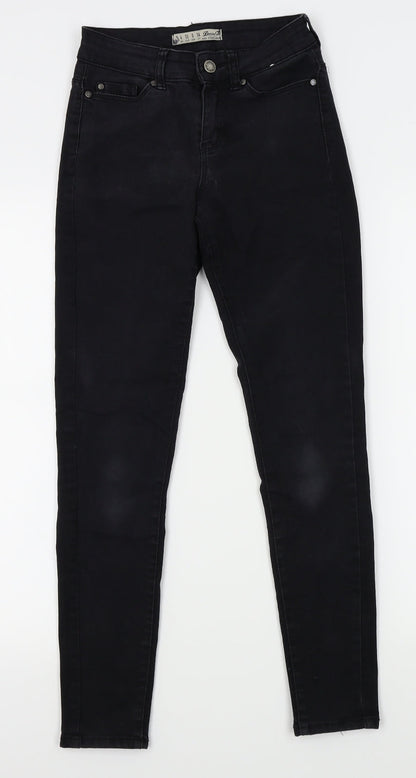denim co Womens Black   Straight Jeans Size 4 L26 in