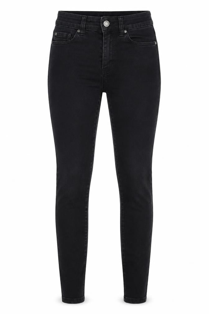 Womens UK Size 4 denim co Slim Fit Straight Black Jeans