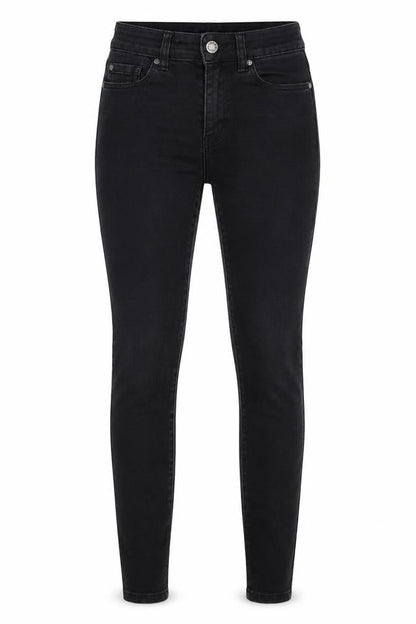 Womens UK Size 4 denim co Slim Fit Straight Black Jeans