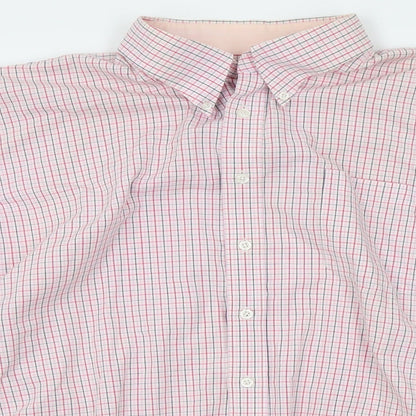 Mens UK Size XL Bosideng Pink  Button-Up Short Sleeve Casual Shirt