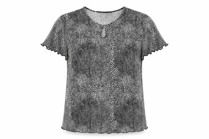 Womens UK Size L Forever Black Basic Blouse