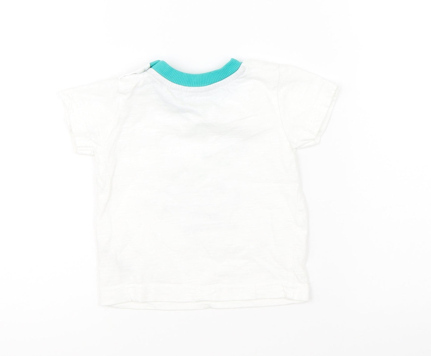 Nutmeg Baby White   Basic T-Shirt Size 6-9 Months