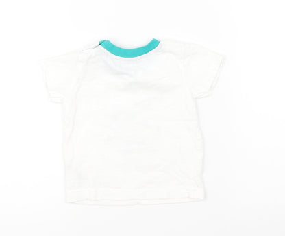 Nutmeg Baby White   Basic T-Shirt Size 6-9 Months