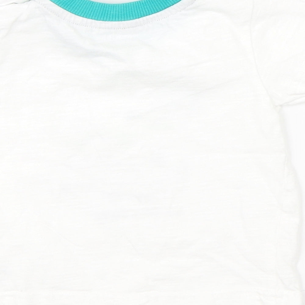 Nutmeg Baby White   Basic T-Shirt Size 6-9 Months