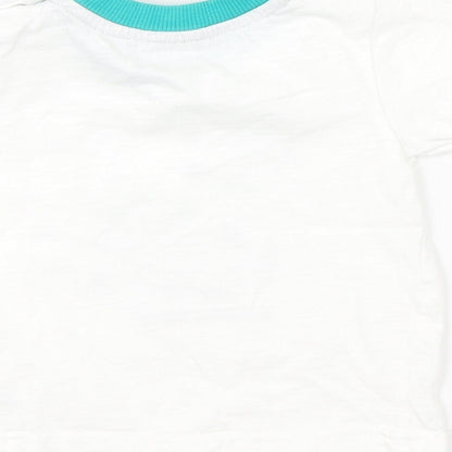 Nutmeg Baby White   Basic T-Shirt Size 6-9 Months
