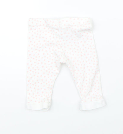 Disney Girls White Polka Dot   Pyjama Pants Size 3-6 Months