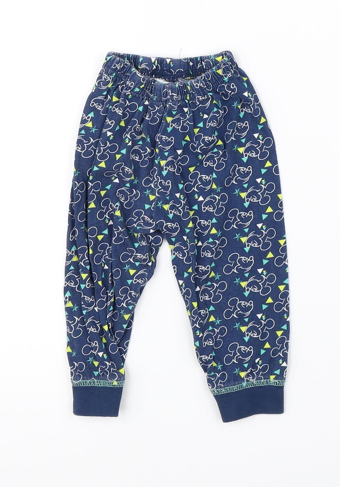 Disney Baby Blue    Pyjama Pants Size 6-9 Months  - disney mickey mouse