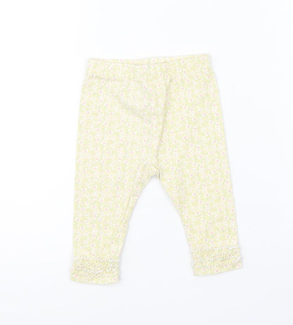 Mini Club Baby Yellow Floral   Pyjama Pants Size 3-6 Months