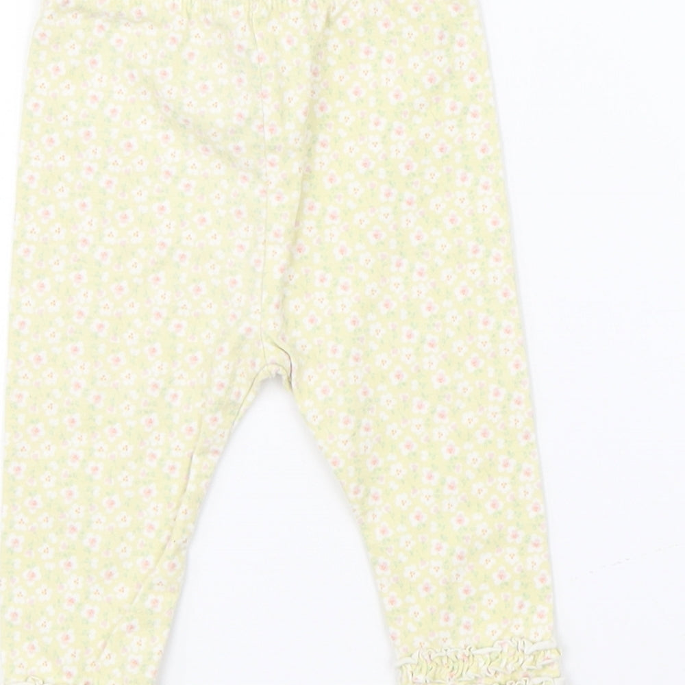 Mini Club Baby Yellow Floral   Pyjama Pants Size 3-6 Months