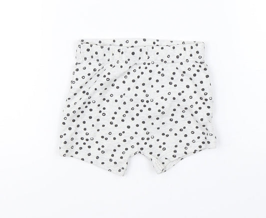 Preworn Baby Grey Polka Dot   Sleep Shorts Size 6-9 Months