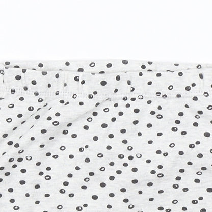 Preworn Baby Grey Polka Dot   Sleep Shorts Size 6-9 Months