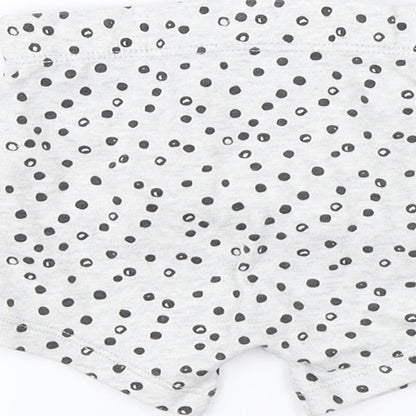 Preworn Baby Grey Polka Dot   Sleep Shorts Size 6-9 Months