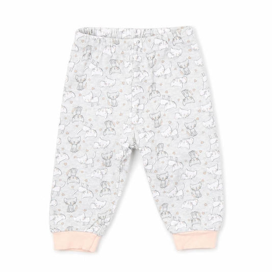 Primark Girls Grey    Pyjama Pants Size 6-9 Months  - cats