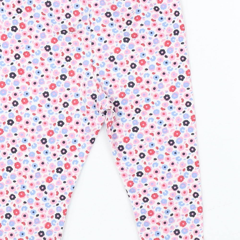 George Girls Pink Floral   Pyjama Pants Size 6-9 Months
