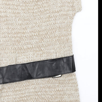 Womens UK Size L Pilot Beige Pullover Jumper