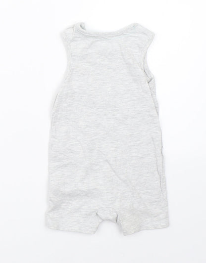 F&F Boys Grey   Dungaree One-Piece Size 3-6 Months