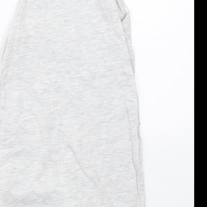 F&F Boys Grey   Dungaree One-Piece Size 3-6 Months