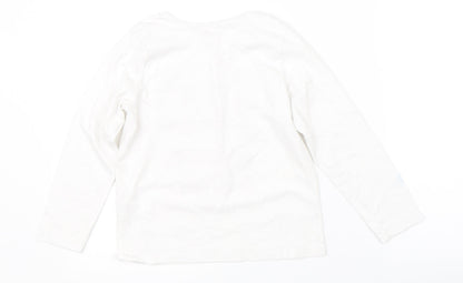 Studio Girls White   Basic T-Shirt Size 7-8 Years  - dance