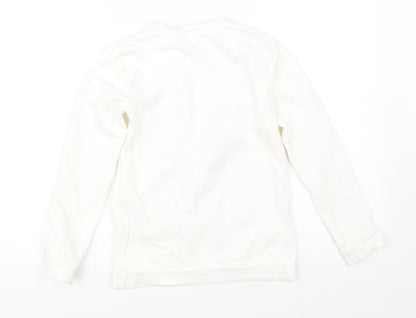 Pep & Co Girls White   Pullover Sweatshirt Size 10-11 Years  - unicorn